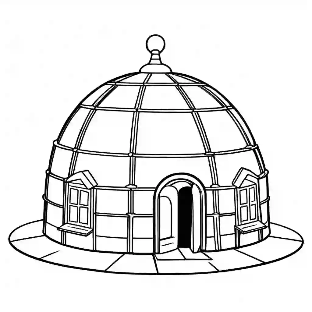Igloos coloring pages